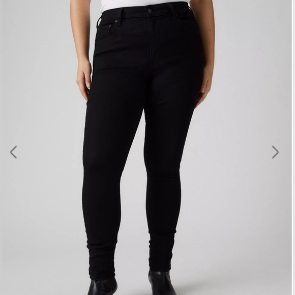 LEVI’S 721 HIGH RISE SKINNY BLACK WOMEN'S JEANS SIZE 25 - Picture 1 of 10